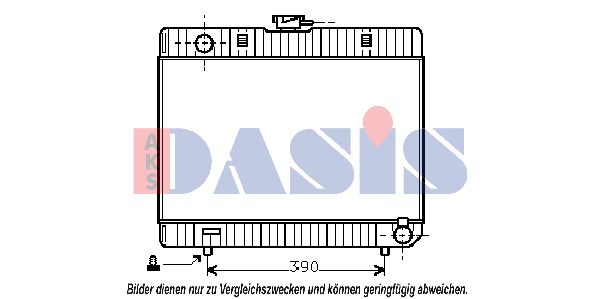 AKS DASIS Radiators, Motora dzesēšanas sistēma 120270N